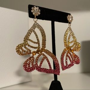 NEW Sunset Ombré butterfly earrings